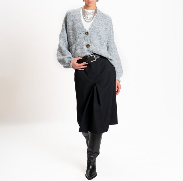 Vicolo-Pleated skirt - black