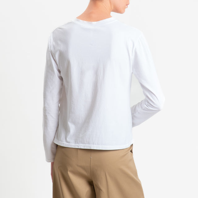 Tensione in-T-shirt rebecchina in jersey - bianco