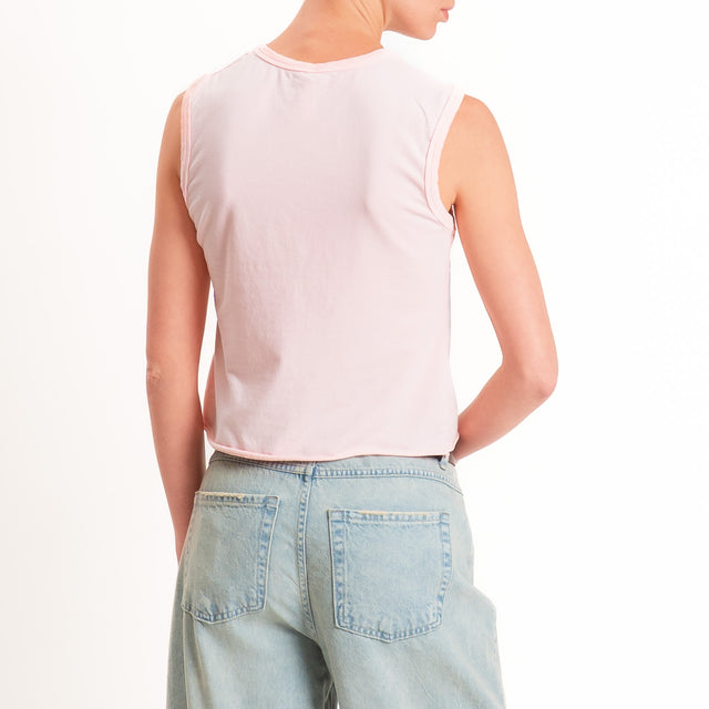 Tensione in-Top cotone elasticizzato - pink