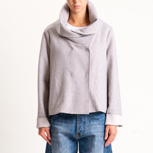 Tensione in-Giaccone con cappuccio velour neoprene - cacha