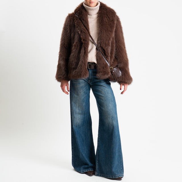 Tensione in-Ecopelliccia - moro