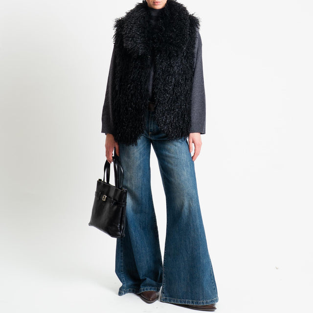 Tensione in-Gilet ecomongolia - nero