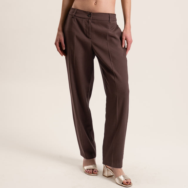 Tensione in-Completo top e pantalone - moro