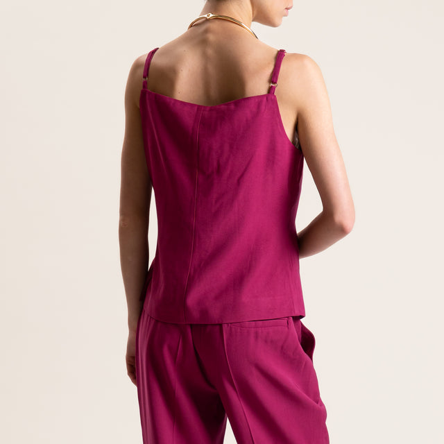 Tensione in-Completo top e pantalone - fragola