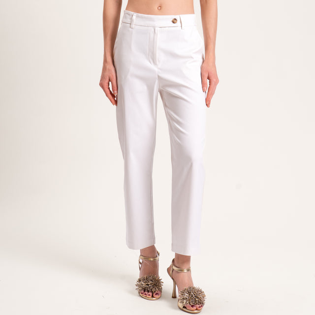 Tensione in-Pantalone cotone elasticizzato - burro