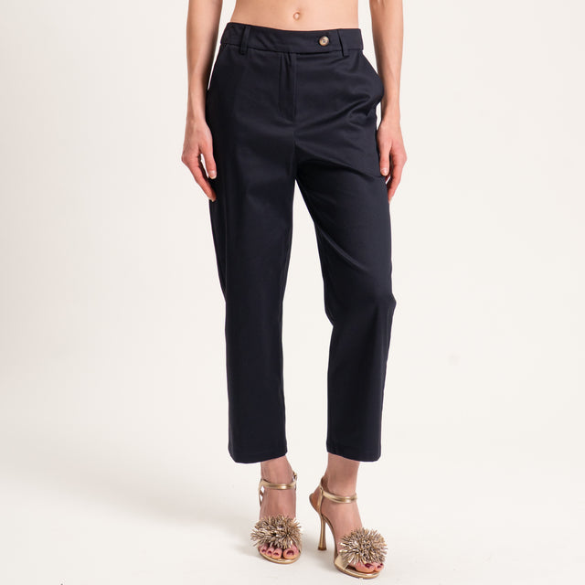 Tensione in-Pantalone cotone elasticizzato - nero