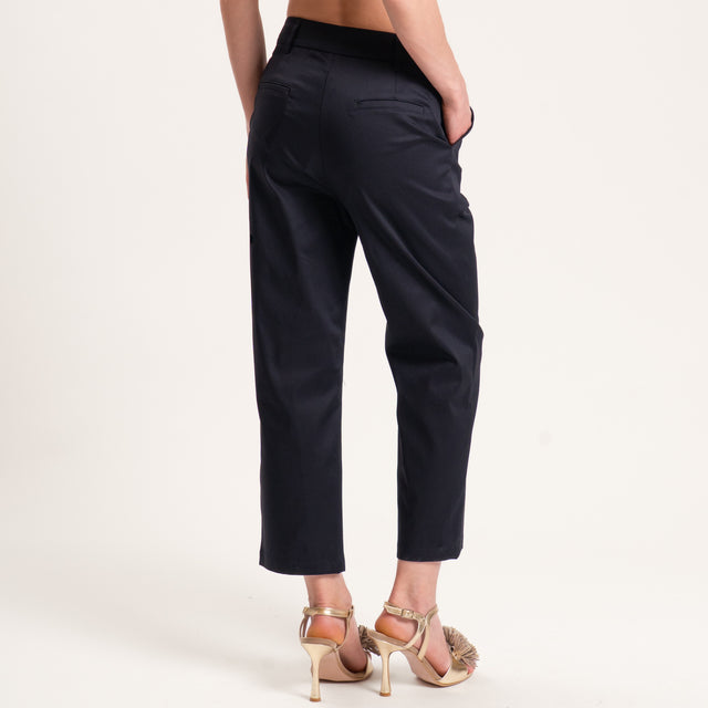 Tensione in-Pantalone cotone elasticizzato - nero