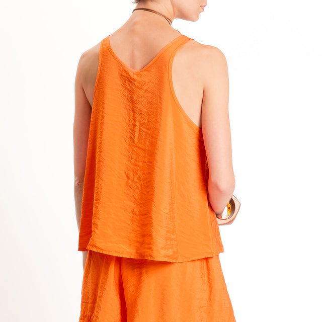 Tensione in-Top goffrato vogatore - arancio