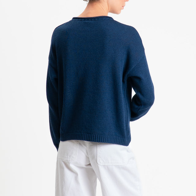 Tensione in-Maglia girocollo - blu