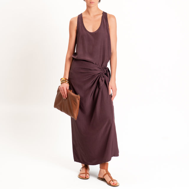 Tensione in -Top scollo U - burgundy