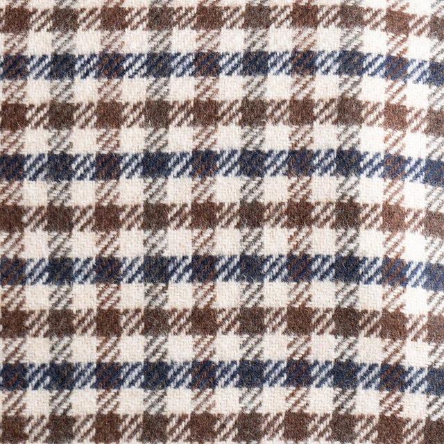 Tensione in-Giacca doppiopetto quadri con spille - beige/moro/blu