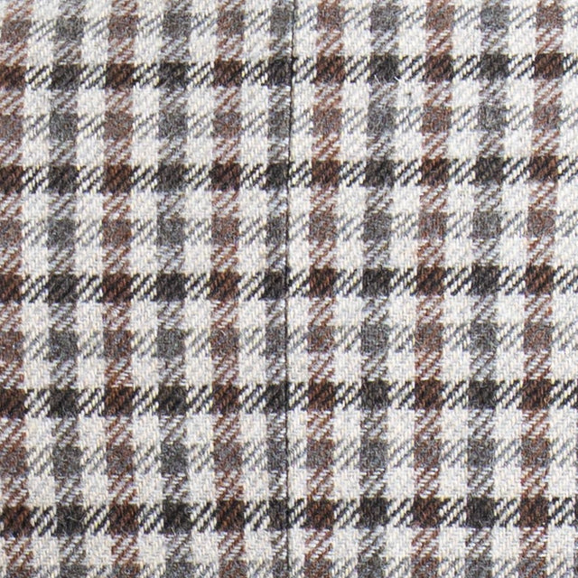 Tensione in-Giacca quadri misto lana - latte/grigio/moro