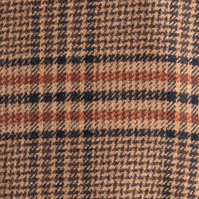 Tensione in-Cappotto check misto lana - beige/coccio/nero