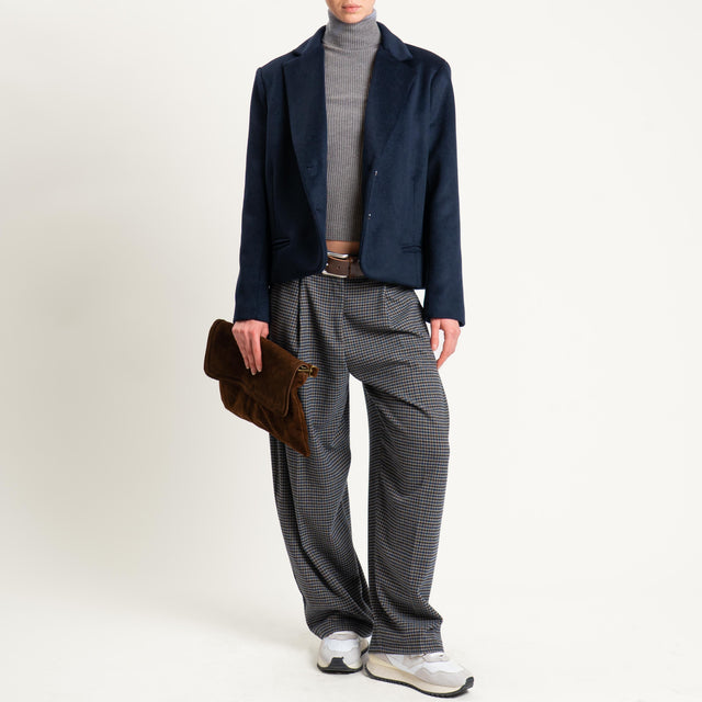 Zeroassoluto-Pochette TOP GRAIN LEATHER - cioccolato