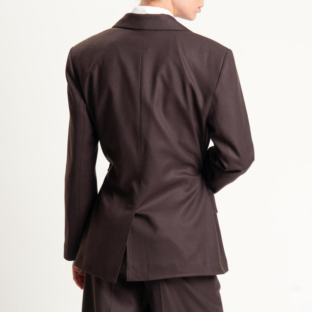 Tensione in-Giacca flanella in poliviscosa - moro