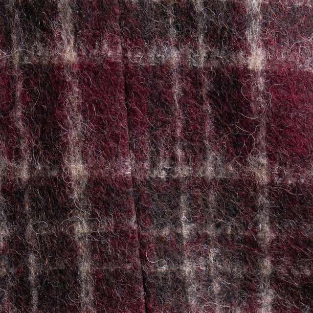 Tensione in-Giacca quadri misto alpaca con spille - bordeaux/moro