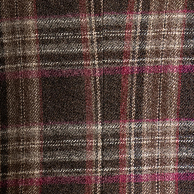 Tensione in-Giacca check in flanella - moro/malva/latte