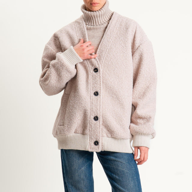 Tensione in-Bomber misto lana - beige