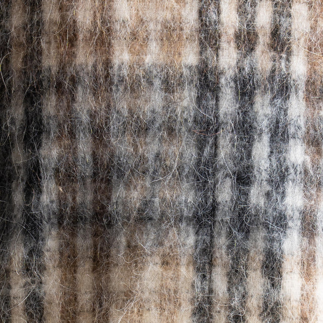 Tensione in-Giacca quadri misto alpaca - panna/beige/nero