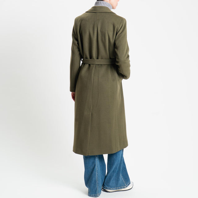 Tensione in-Cappotto doppiopetto spacco dietro - militare