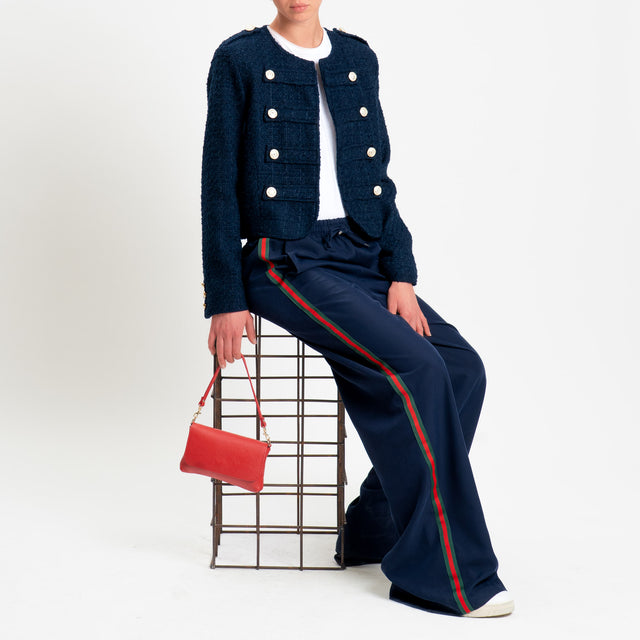 Tensione in-Giacca bouclé napoleon - blu