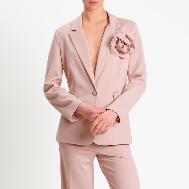 Tensione in-Giacca punto milano spilla rimovibile - rosa