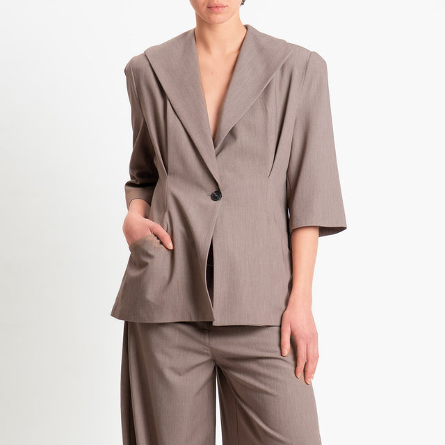 Tensione in-Giacca un bttone mezza manica - cacha