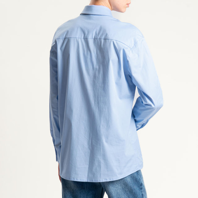 Tensione in- Camicia con cravatta - sky