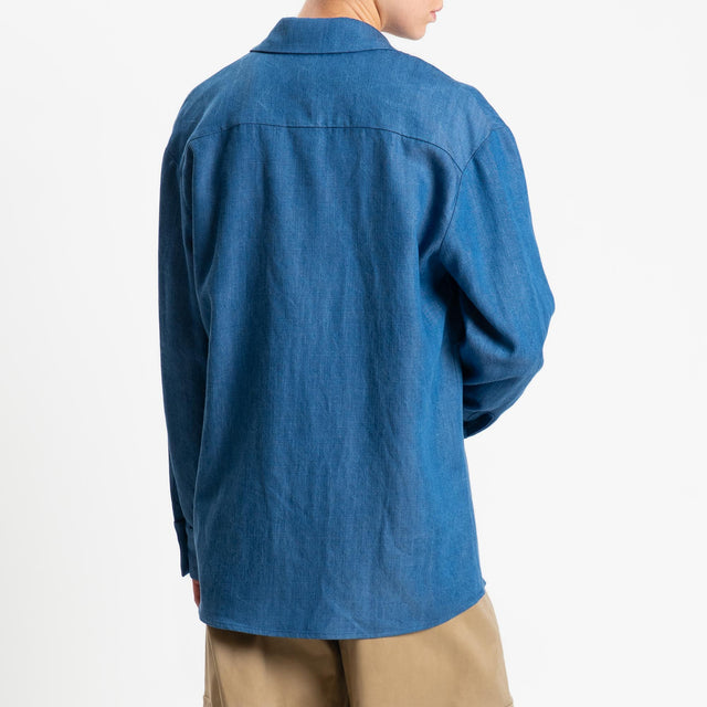 Tensione in-Camicia chambray oversize - light denim
