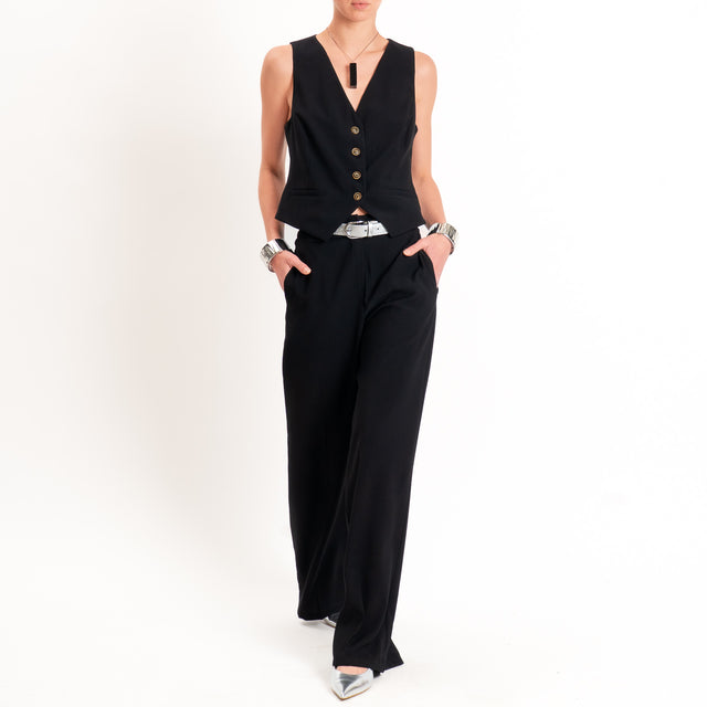 Tensione in-Completo gilet e pantalone - nero