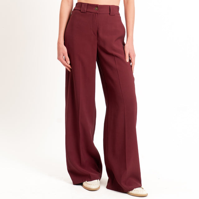 Tensione in-Completo gilet e pantalone - vino