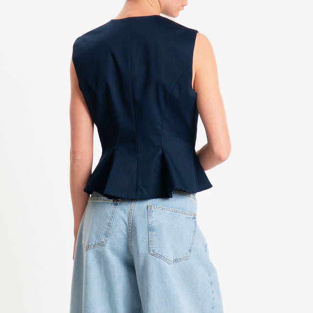 Tensione in-Gilet in cotone - blu