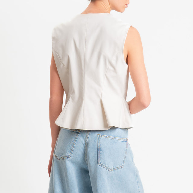 Tensione in-Gilet in cotone - vaniglia