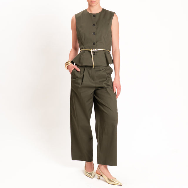 Tensione in-Gilet in cotone - militare