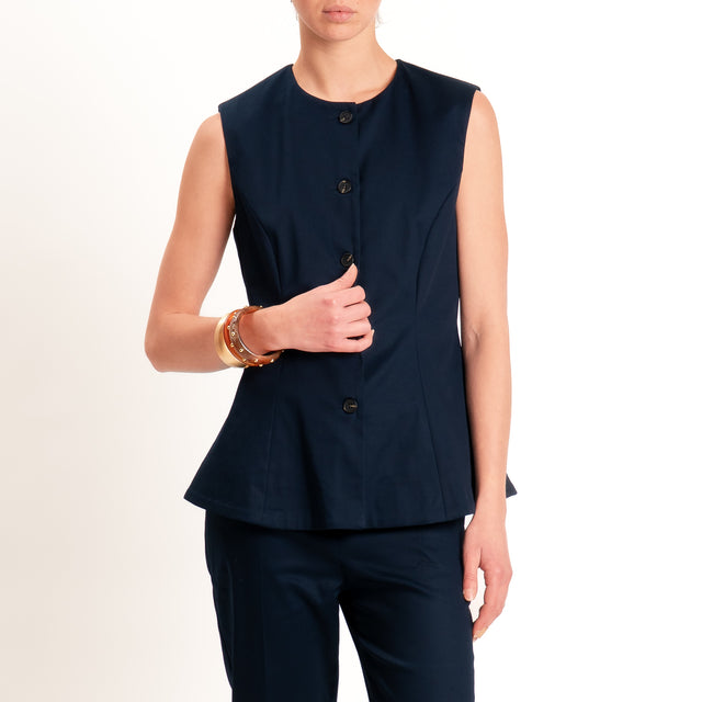 Tensione in-Gilet in cotone - blu