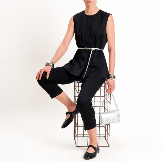 Tensione in-Gilet in cotone - nero