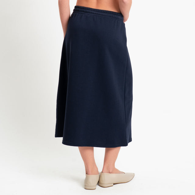 Tensione in-Gonna felpa elastico in vita - blu
