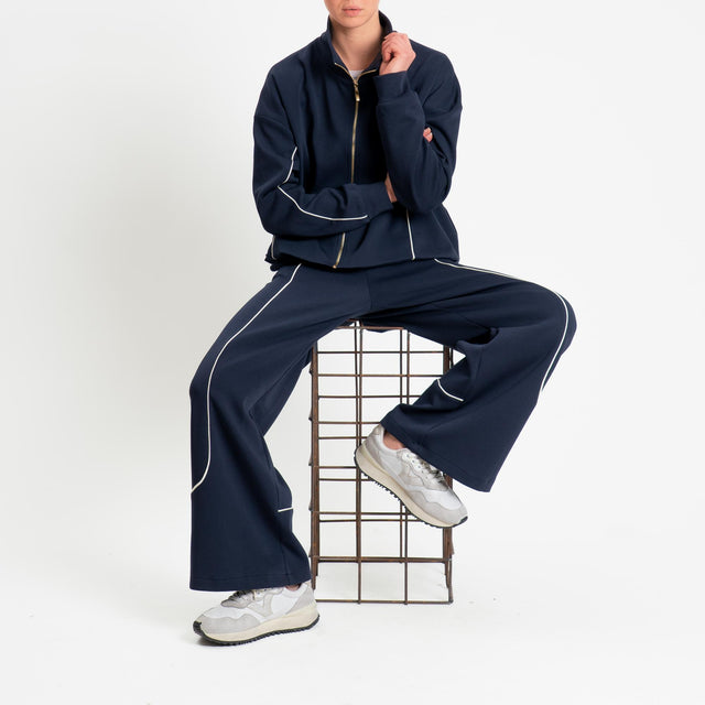 Tensione in-Giacca in felpa con zip - blu