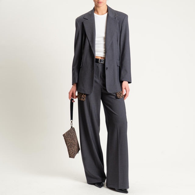 Tensione in-Pantalone con elastico dietro - antracite