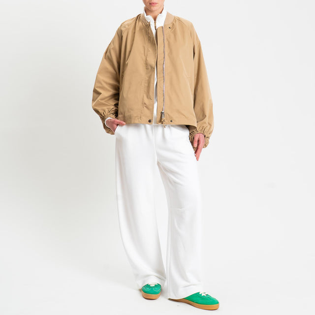 Tensione in-Pantalone in felpa con coulisse - panna