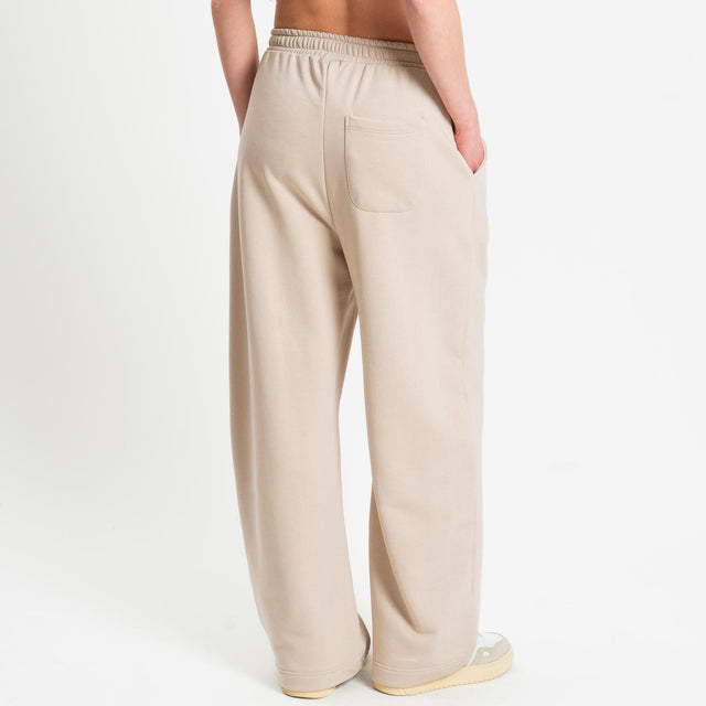 Tensione in-Pantalone in felpa con coulisse - beige