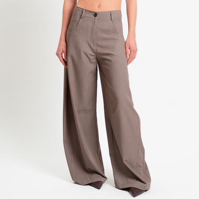 Tensione in-Pantalone wide leg barrel fit - cacha