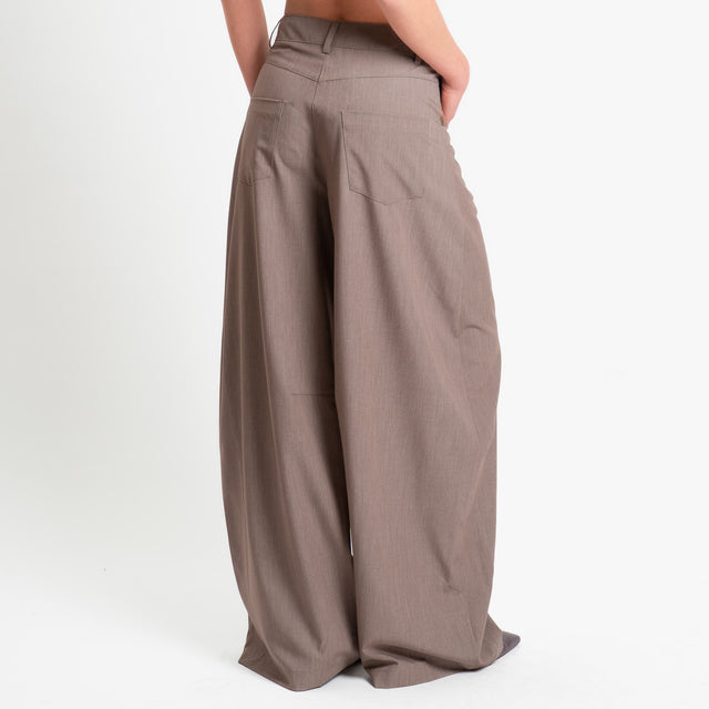 Tensione in-Pantalone wide leg barrel fit - cacha