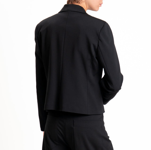 Tensione in-Giacca slim fit punto milano - nero