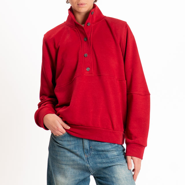 Tensione in-Felpa serafino - rosso