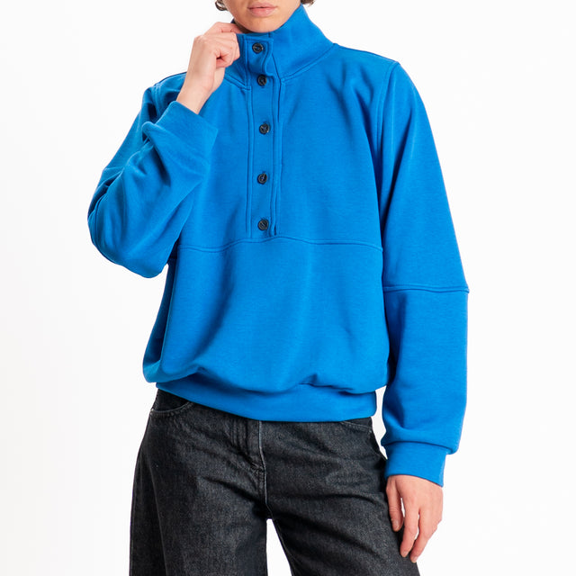 Tensione in-Felpa serafino - denim