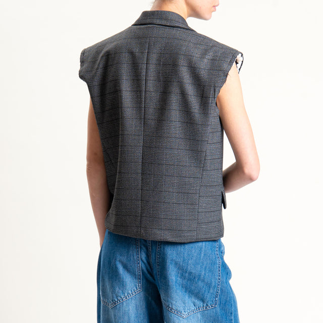 Tensione in-Gilet principe di galles con spalline - nero