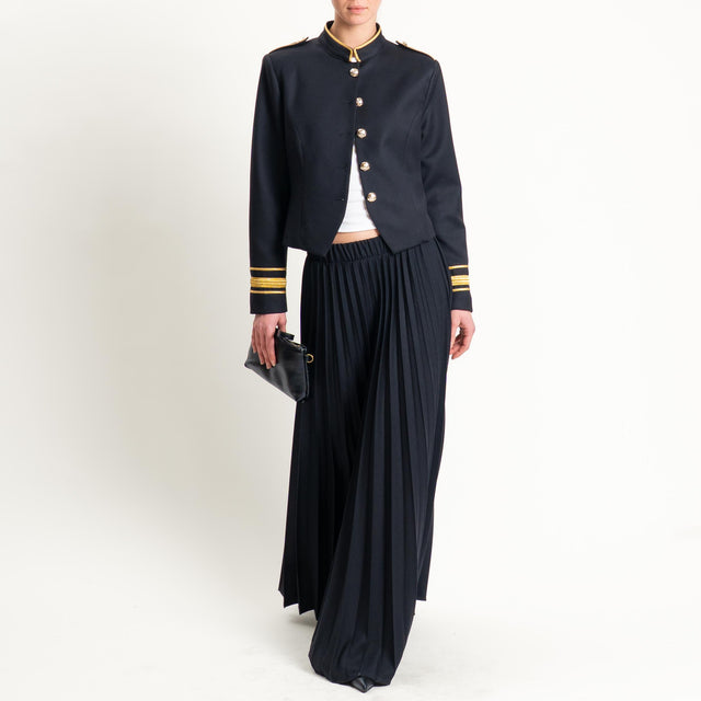 Tensione in-Giacca bottoni dorati - nero