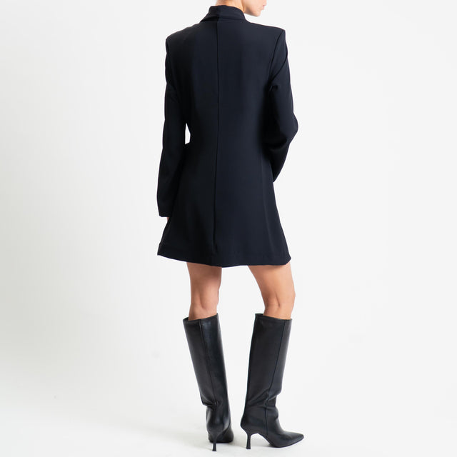 Tensione in-Abito portafoglio tessuto fluido - nero