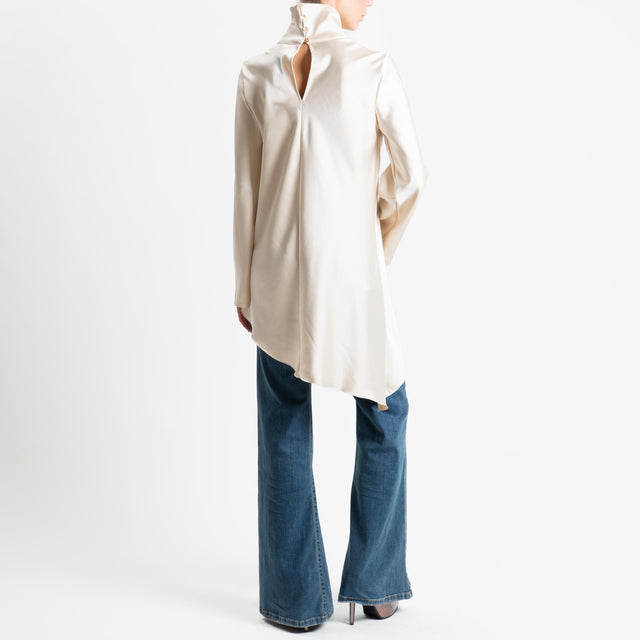 Tensione in-Blusa in satin - avorio